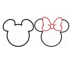 Minnie Mouse Silhouette Template - ClipArt Best