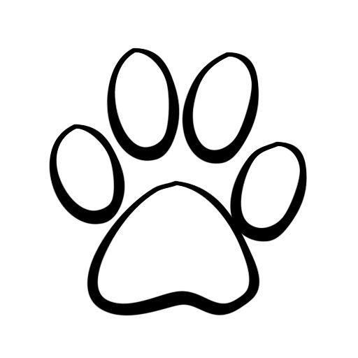 48+ Dog Paw Silhouette Clip Art