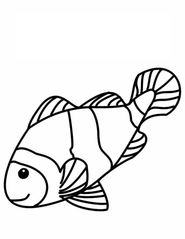 Printable Fish Template - AZ Coloring Pages