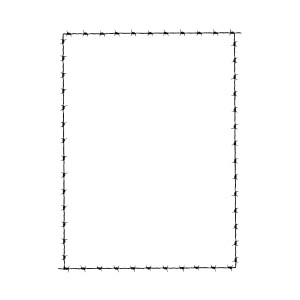 Clipart - Barbed Wire Border - OpenClipArt - Polyvore