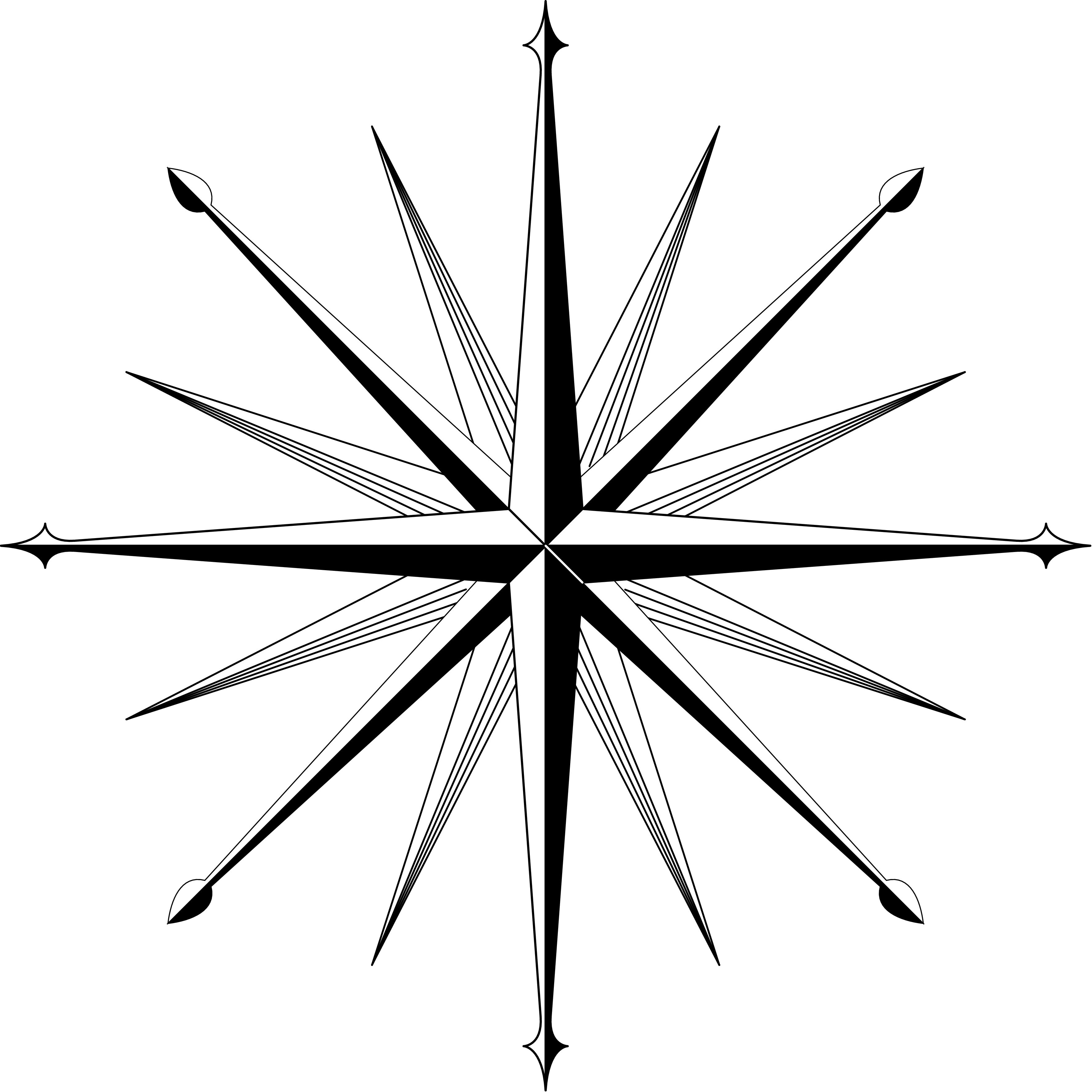 Compass Rose Drawing