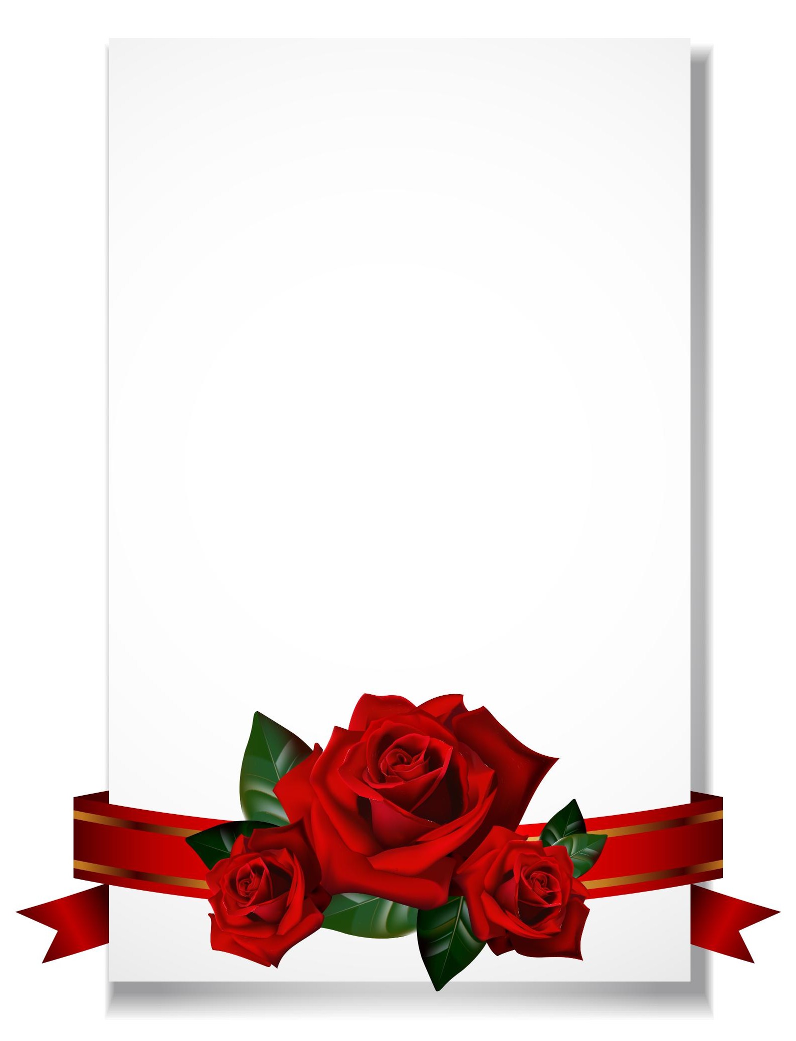 clipart red roses border - photo #39