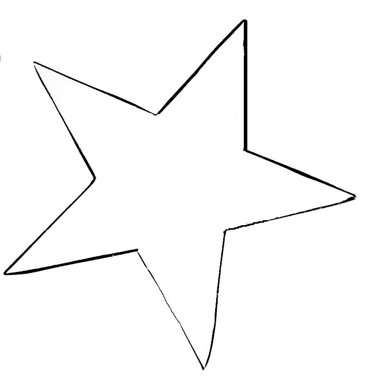 Big Star Template Printable - ClipArt Best