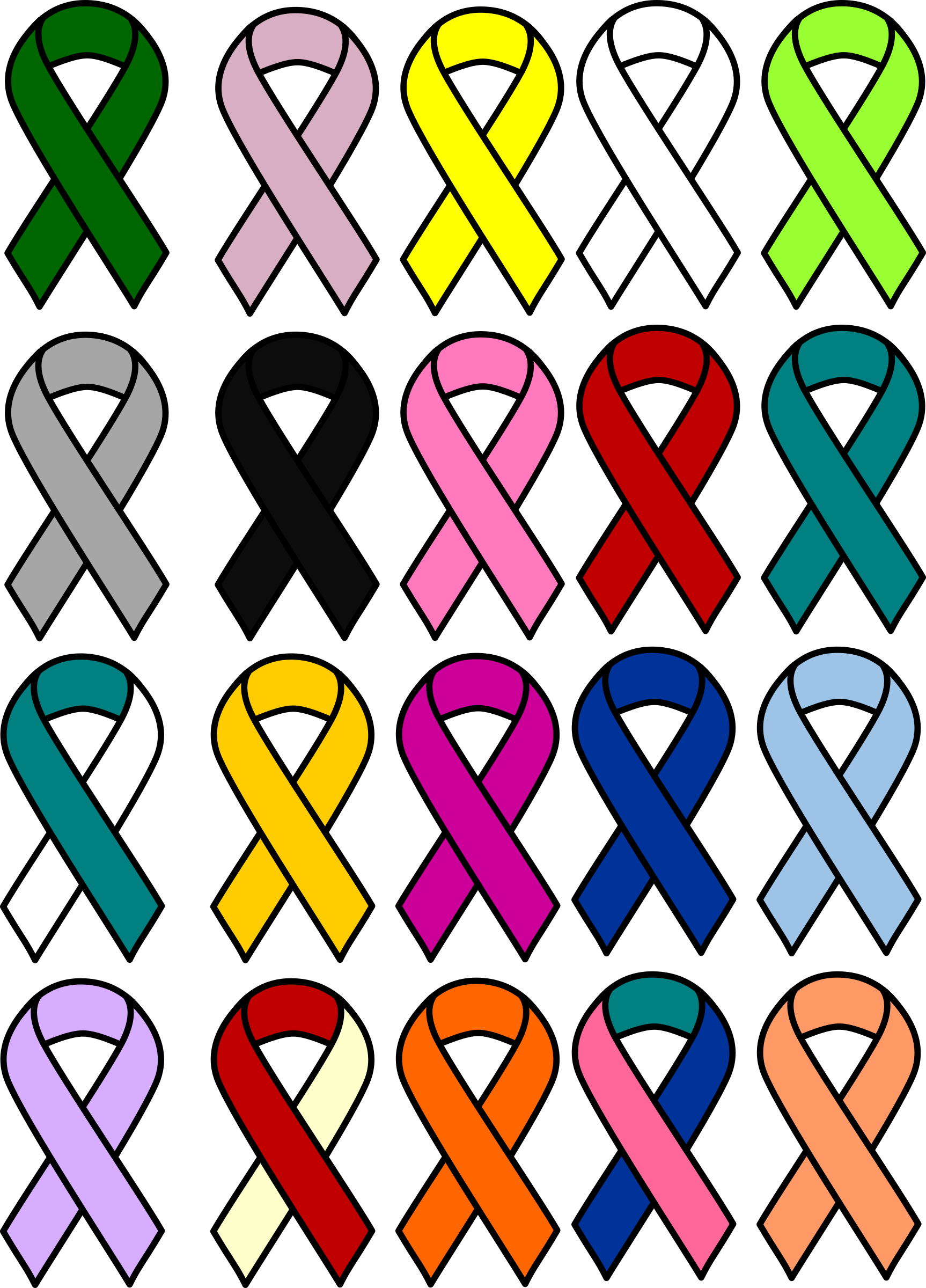 Clipart - Cancer Ribbon