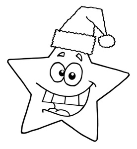 Christmas Star Clip Art Black And White - Free ...
