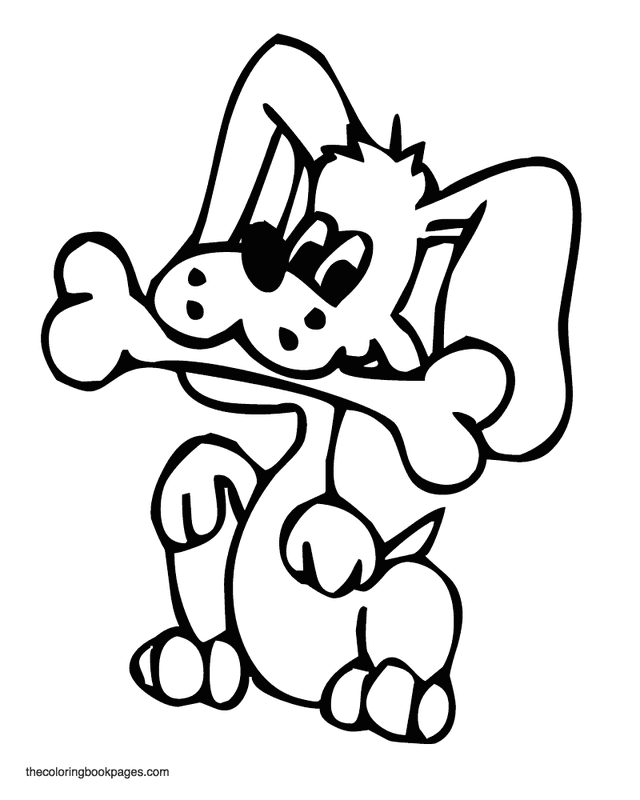 Bones Dogs Coloring - ClipArt Best