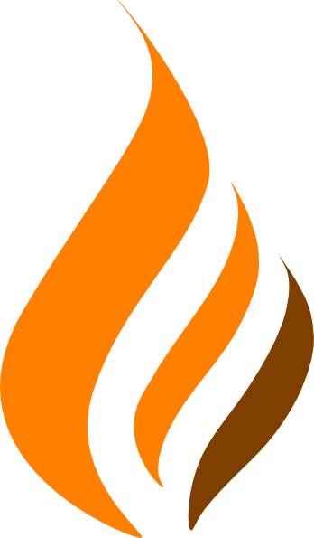 Maron Flame Logo Clip Art - vector clip art online ...