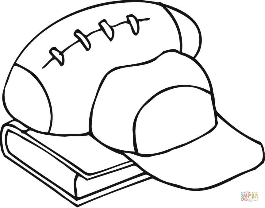 American Football Ball coloring page | Free Printable Coloring Pages