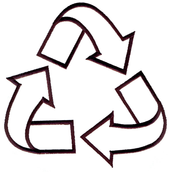 Outlines(Grand Slam Designs) Embroidery Design: Recycle Symbol ...