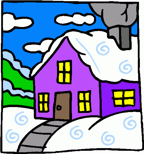 house with snow clipart - photo #16