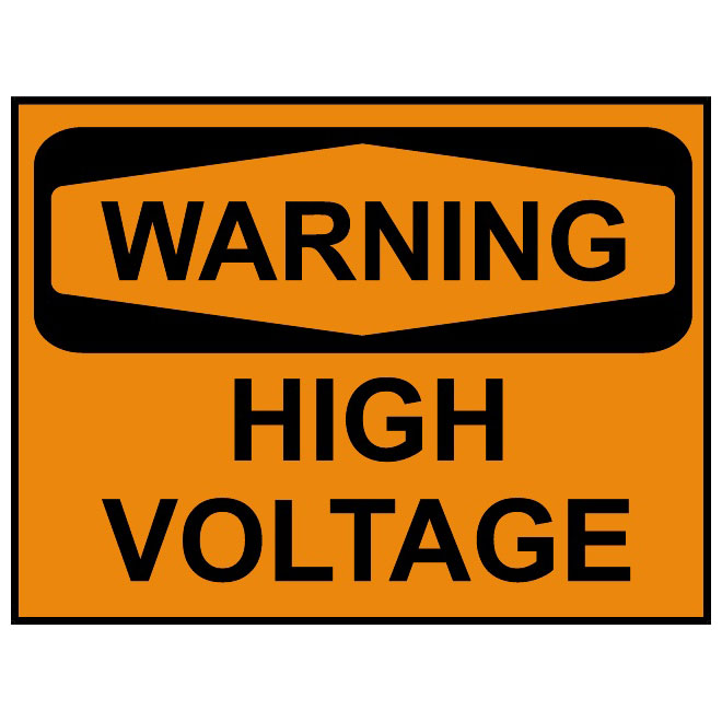 HIGH VOLTAGE WARNING VECTOR SIGN - Download at Vectorportal