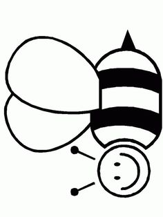 399 views Easy Coloring Bee Template - ClipArt Best