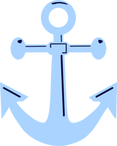 Blue anchor clip art - ClipartFox