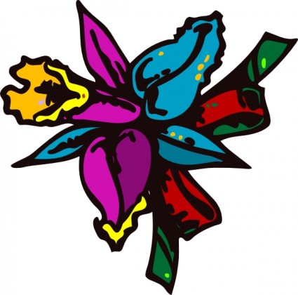 Cartoon Flowers clip art Vector clip art - Free vector for free ...