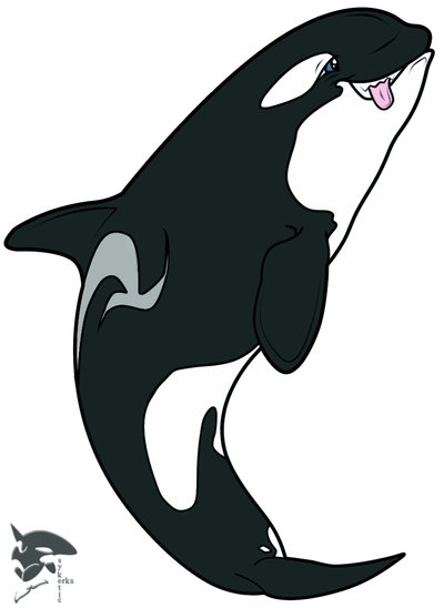 Silly Cartoon Orca
