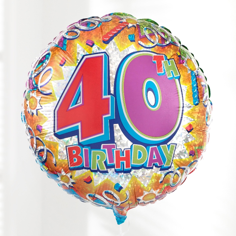 40th Birthday Balloon. | Petals of Piccadilly | Birmingham, West ...