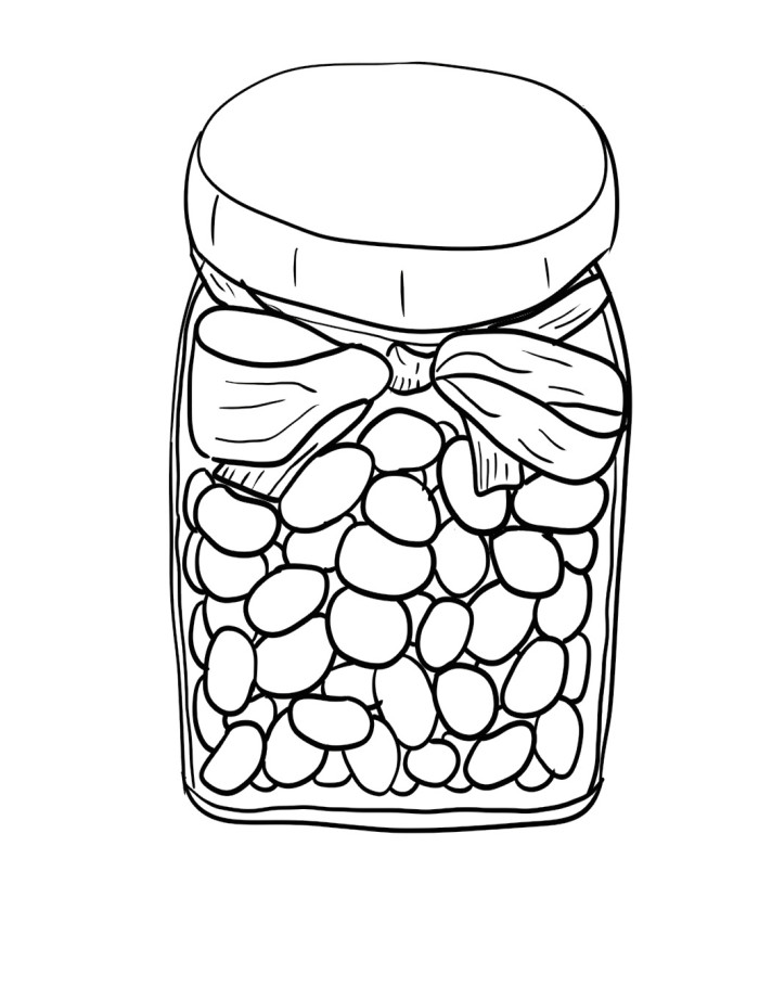 Jelly Beans Line Drawings ClipArt Best