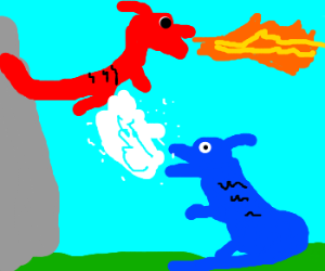Fire Dragon vs Ice Dragon