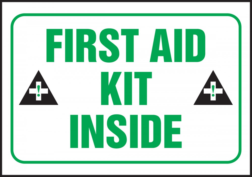 First Aid Kit Inside Safety Label LFSD509