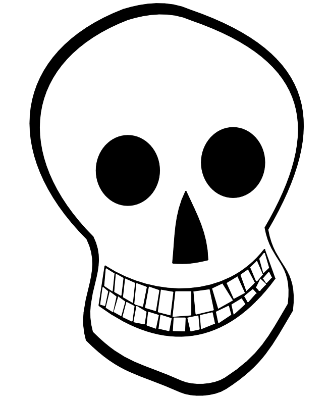 Skeleton clipart outline