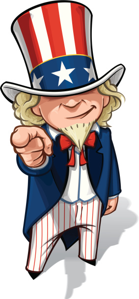 Uncle sam i want you clipart