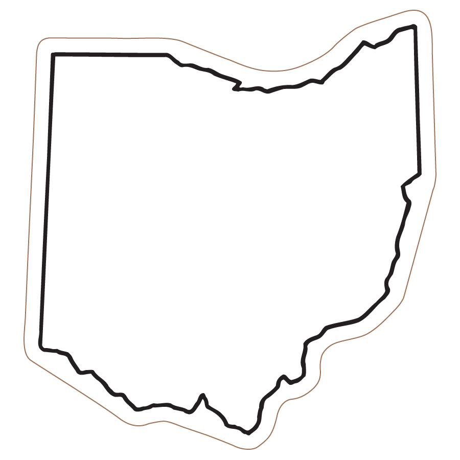 Ohio state outline clipart