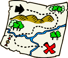 Clip Art Cartoon Map Clipart