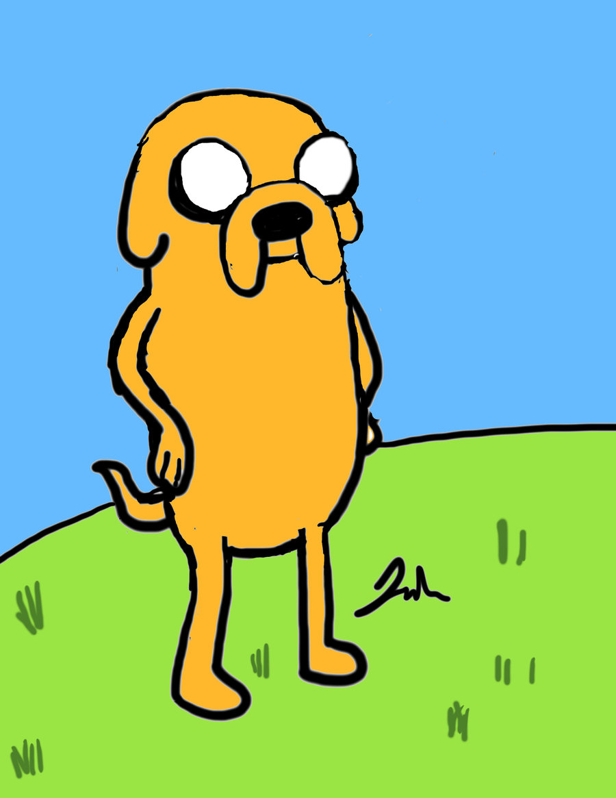 Jake from Adventure Time color by Jerryfett on DeviantArt