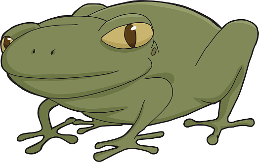 Silhouette Of Bullfrog Clip Art, Vector Images & Illustrations ...