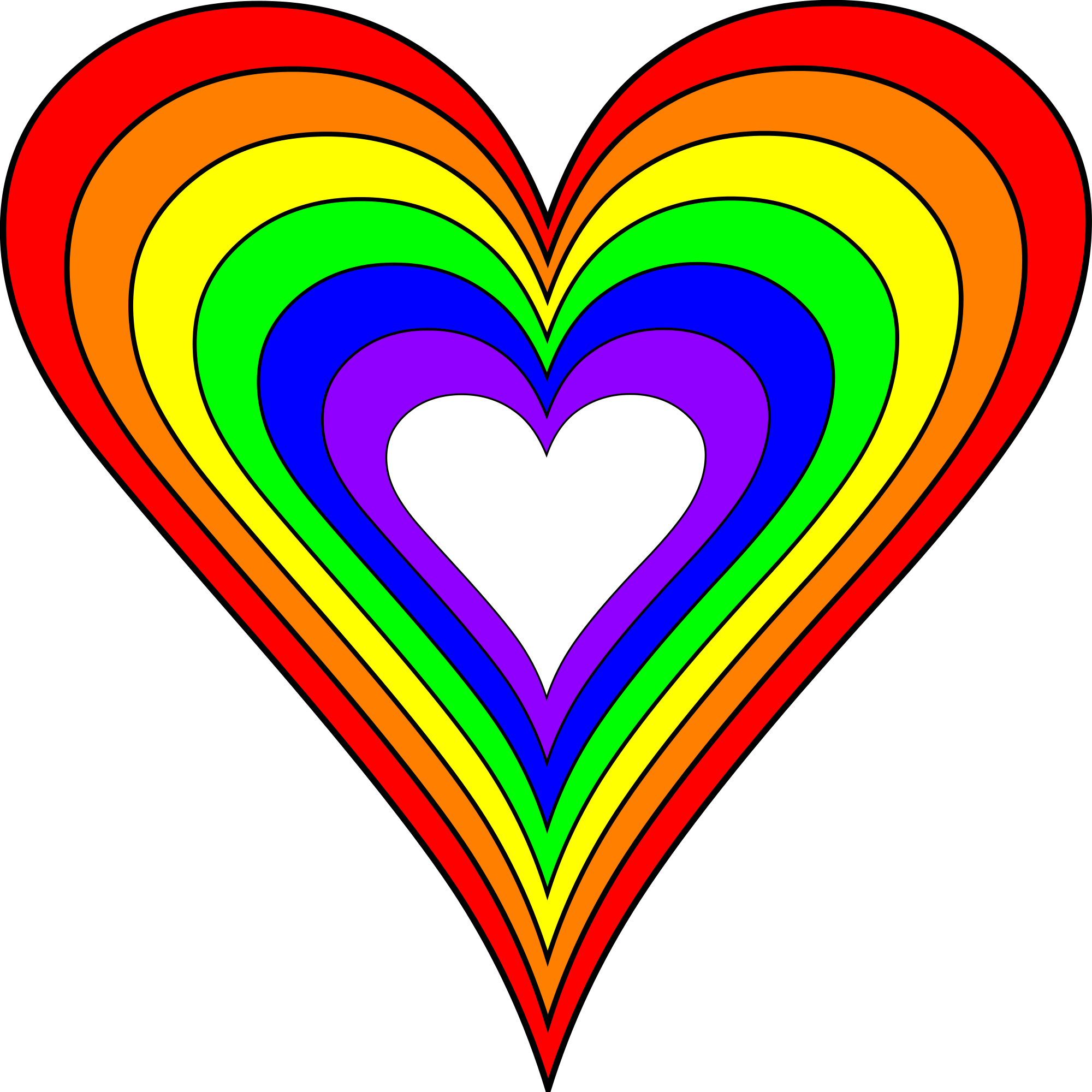 File:Brighter Rainbow Heart.svg - ClipArt Best - ClipArt Best