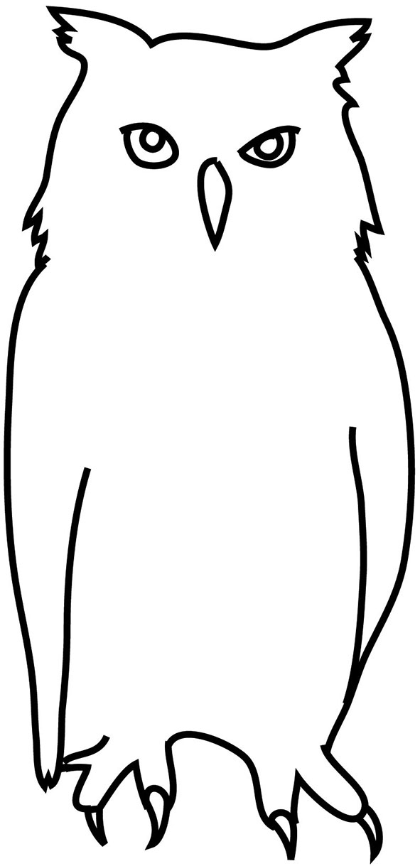 owl clip art outline - photo #26