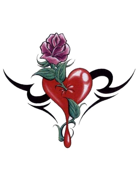 Rose Heart Tattoo Design | Fresh 2017 Tattoos Ideas