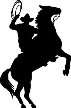 western horse silhouette