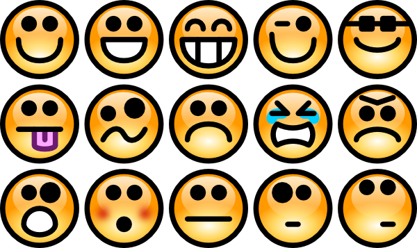 Happy Faces Emotions Clipart