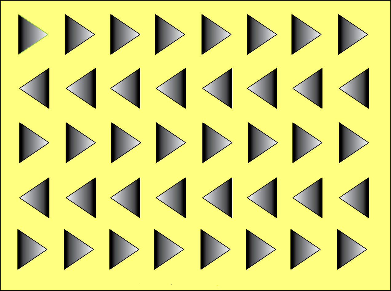 Sumi's Blog: Optical Illusions # 25 - Moving Triangles