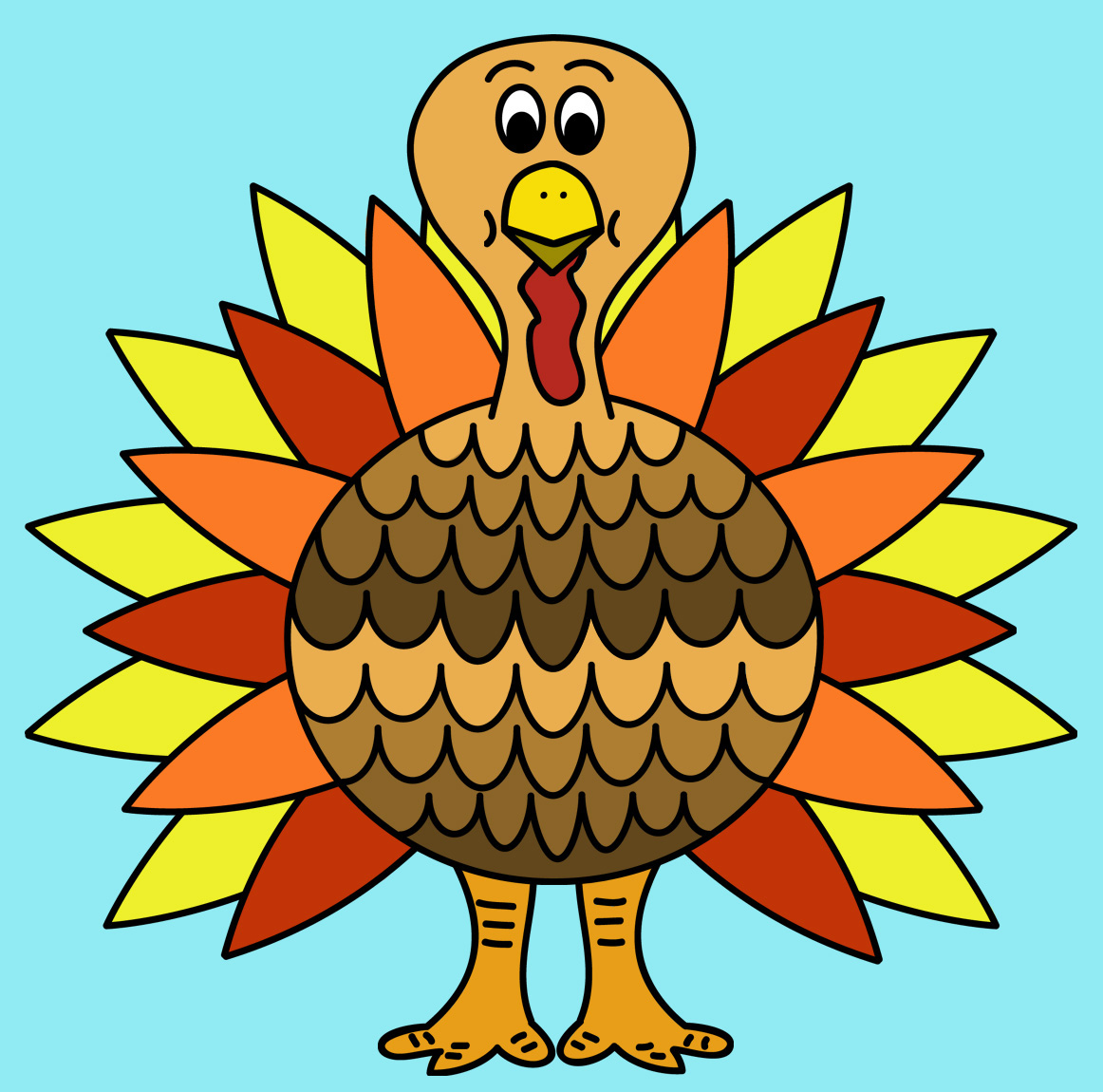 Funny Thanksgiving Turkey Clipart