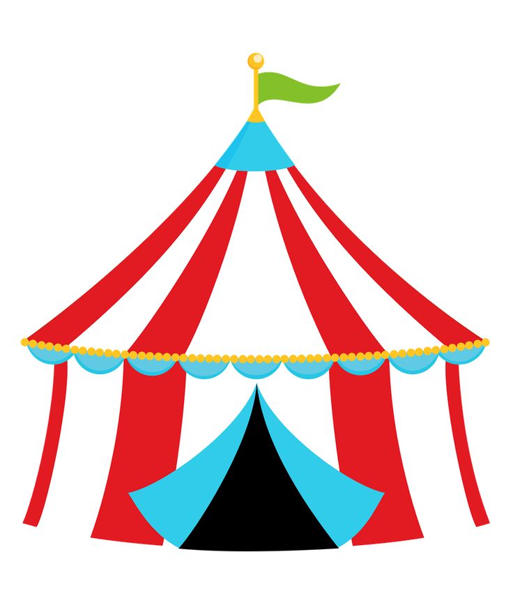 Circus tent clipart