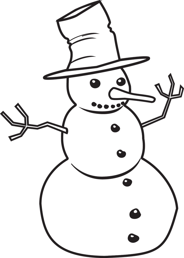 Snowman Outline ClipArt Best