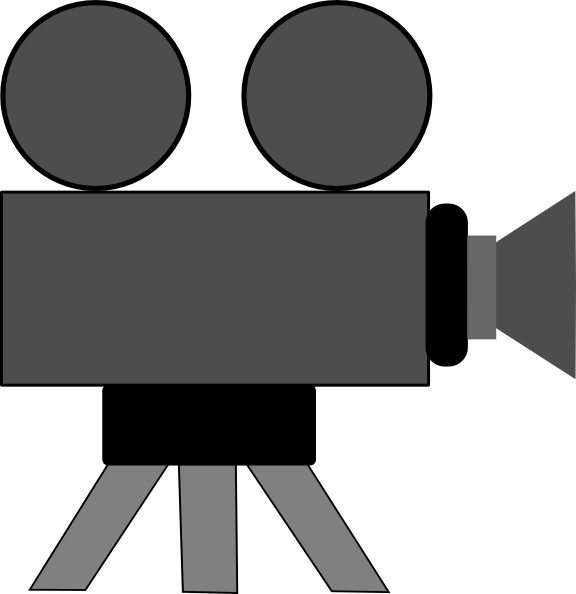 Movie Camera clip art Free vector in Open office drawing svg ...