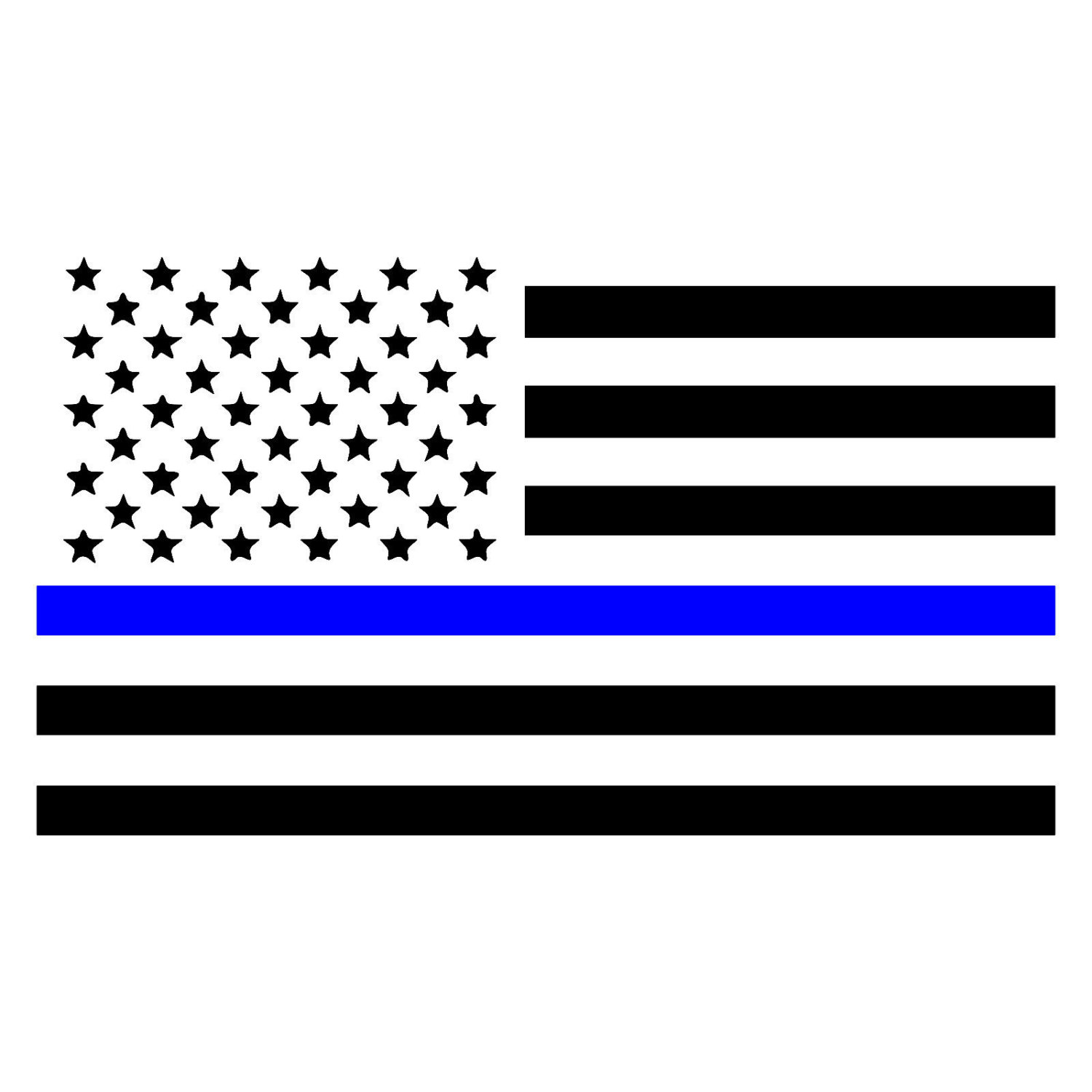 Thin Blue Line American Flag Law by SouthernPrideDecals on Etsy. 