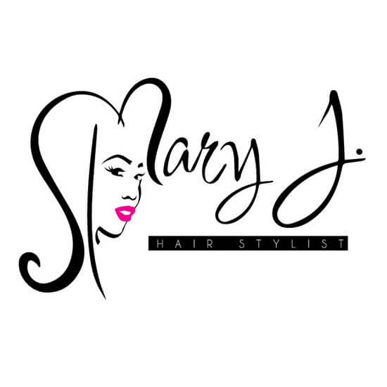 Mary J. Hairstylist Logo Designed by