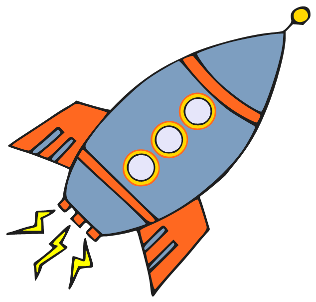 rocket ship clip art free - photo #43