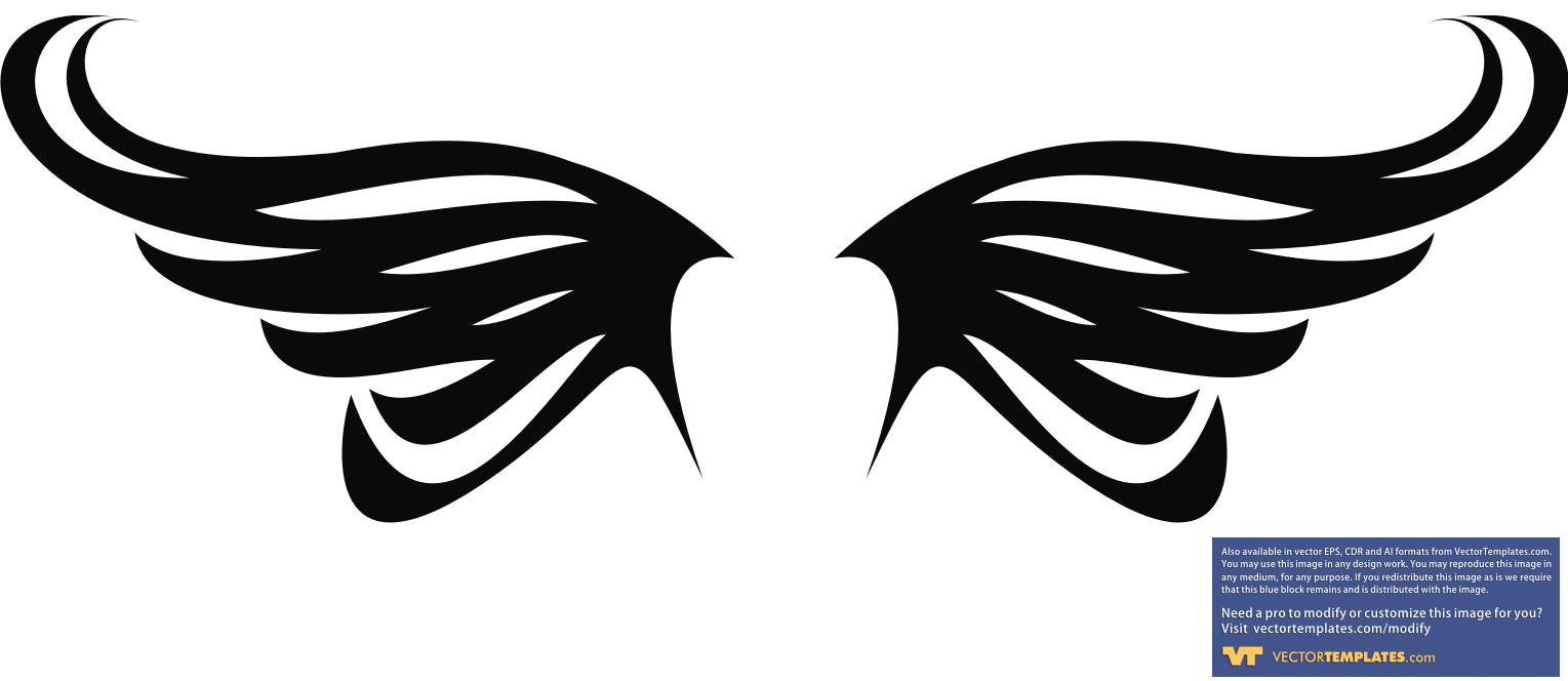 Simple Wings Vector - Free Clipart Images