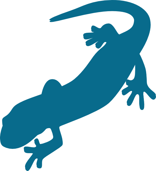 Blue Salamander Clip Art - vector clip art online ...