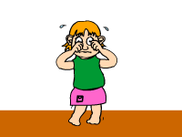 Children Animated Clipart: crying : Classroom Clipart