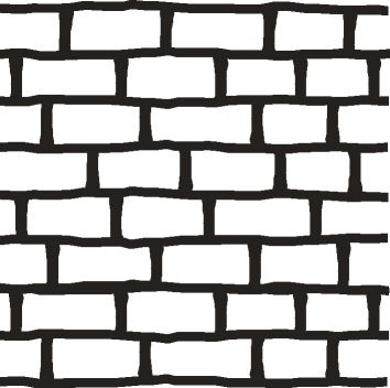Brick wall clipart silhouette