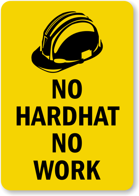 Hard Hat Sign Clipart - Free to use Clip Art Resource