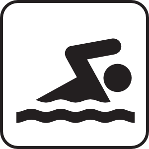 Swimming freestyle clip art