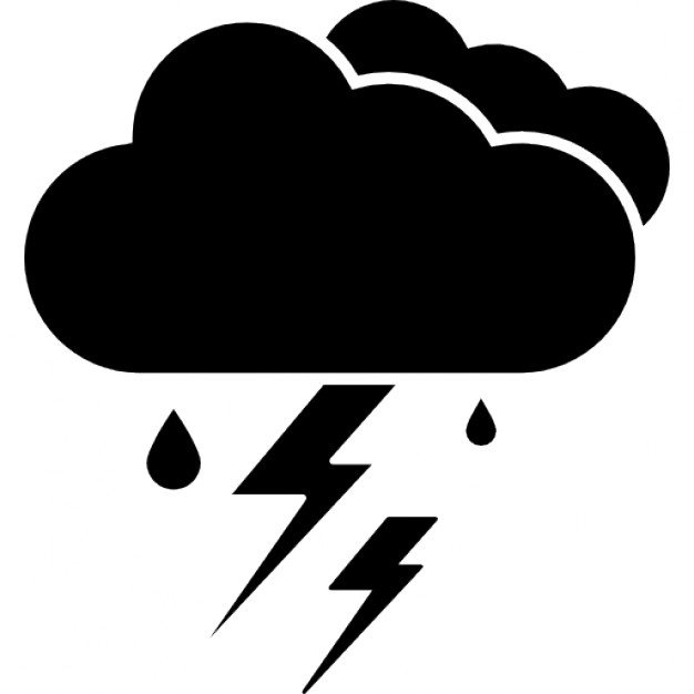 Thunderstorm, IOS 7 interface symbol for weather Icons | Free Download
