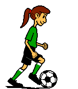 Girls soccer clip art
